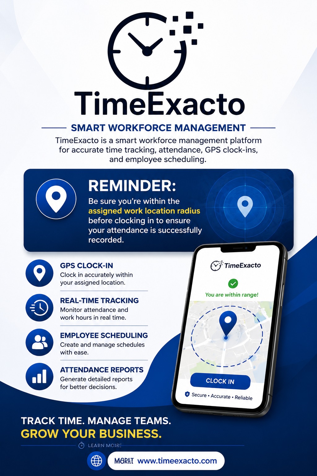 Assigned work location reminder